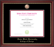 Iowa State University Masterpiece Medallion Diploma Frame in Kensington Gold