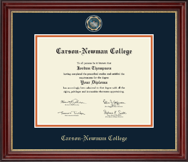 Carson-Newman College diploma frame - Masterpiece Medallion Diploma Frame in Kensington Gold