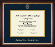 Indian River State College Gold Embossed Diploma Frame in Regency Gold