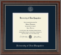 University of New Hampshire diploma frame - Silver Embossed Diploma Frame in Chateau