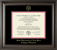 State University of New York - College at Oneonta Gold Embossed Diploma Frame in Acadia