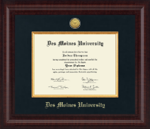Des Moines University diploma frame - Presidential Gold Engraved Diploma Frame in Premier
