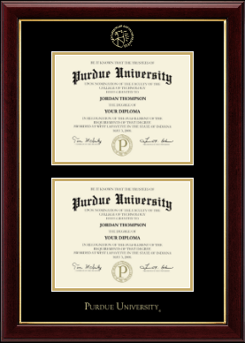 Purdue University diploma frame - Double Diploma Embossed Frame in Gallery