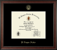 Pi Kappa Alpha certificate frame - Gold Embossed Certificate Frame in Studio