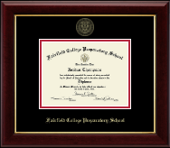 Fairfield College Preparatory School in Connecticut Gold Embossed Diploma Frame in Gallery
