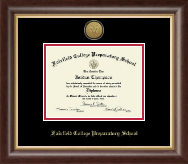 Fairfield College Preparatory School in Connecticut Gold Engraved Diploma Frame in Hampshire