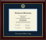 Northwood University in Michigan Gold Embossed Diploma Frame in Gallery