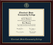 Cleveland State Community College diploma frame - Gold Embossed Diploma Frame in Galleria