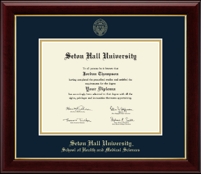 Seton Hall University diploma frame - Gold Embossed Diploma Frame in Gallery