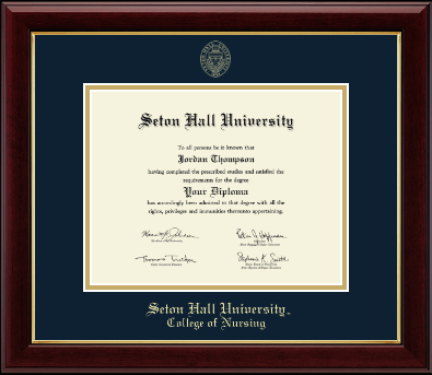 Seton Hall University diploma frame - Gold Embossed Diploma Frame in Gallery