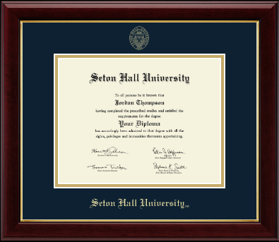 Seton Hall University diploma frame - Gold Embossed Diploma Frame  in Gallery