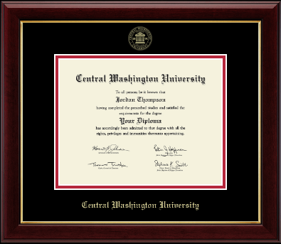 Central Washington University diploma frame - Gold Embossed Diploma Frame in Gallery