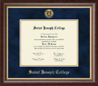 Saint Joseph College in Connecticut Gold Engraved Diploma Frame in Hampshire