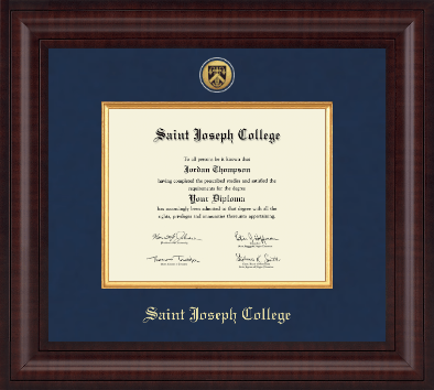 Saint Joseph College in Connecticut diploma frame - Presidential Gold Engraved Diploma Frame in Premier