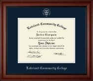 Lakeland Community College diploma frame - Silver Embossed Diploma Frame in Cambridge