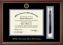 Middle Tennessee State University diploma frame - Tassel & Cord Diploma Frame in Newport