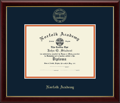 Norfolk Academy diploma frame - Gold Embossed Diploma Frame in Galleria