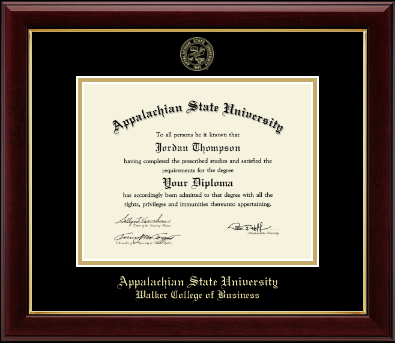 Appalachian State University diploma frame - Gold Embossed Diploma Frame in Gallery