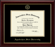 Appalachian State University diploma frame - Gold Embossed Diploma Frame in Gallery