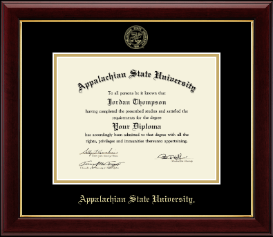 Appalachian State University diploma frame - Gold Embossed Diploma Frame  in Gallery