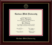 Gardner-Webb University Gold Embossed Diploma Frame in Gallery