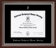 National Technical Honor Society certificate frame - Silver Embossed Certificate Frame in Devonshire