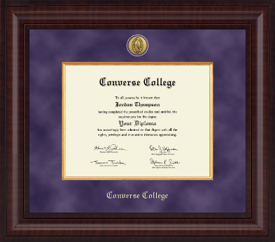 Converse College diploma frame - Presidential Gold Engraved Diploma Frame in Premier