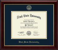 Utah State University diploma frame - Gold Embossed Diploma Frame in Gallery