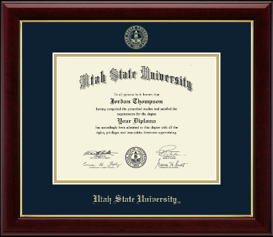 Utah State University diploma frame - Gold Embossed Diploma Frame in Gallery