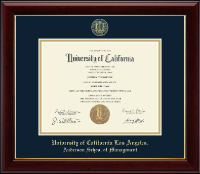 University of California Los Angeles diploma frame - Gold Embossed Diploma Frame in Gallery