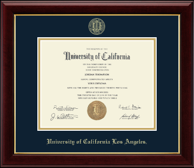 University of California Los Angeles diploma frame - Gold Embossed Diploma Frame in Gallery
