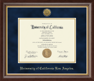 University of California Los Angeles Gold Engraved Medallion Diploma Frame in Hampshire