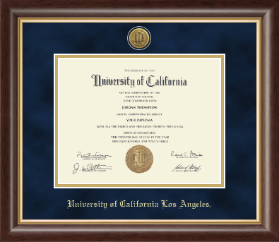 University of California Los Angeles diploma frame - Gold Engraved Medallion Diploma Frame in Hampshire