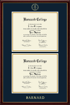 Barnard College Double Diploma Frame in Galleria