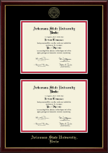 Arkansas State University Beebe diploma frame - Double Diploma Frame in Galleria