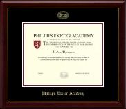 Phillips Academy Andover diploma frame - Phillips Exeter Academy Gold Embossed Diploma Frame in Gallery