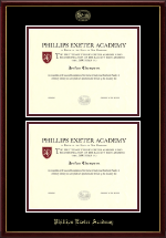 Phillips Exeter Academy diploma frame - Double Diploma Frame in Galleria