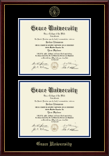 Grace University Double Diploma Frame in Galleria