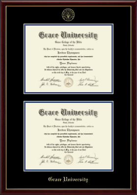 Grace University diploma frame - Double Diploma Frame in Galleria
