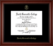 North Greenville College Gold Embossed Diploma Frame in Cambridge