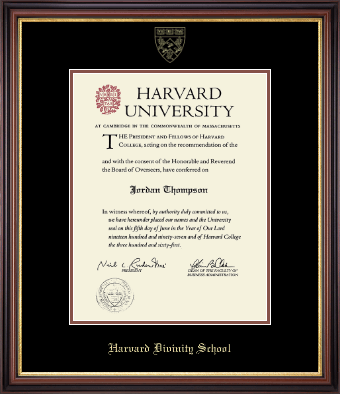 Harvard University diploma frame - Gold Embossed Diploma Frame in Regency Gold