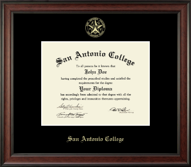 San Antonio College diploma frame - Gold Embossed Diploma Frame in Studio