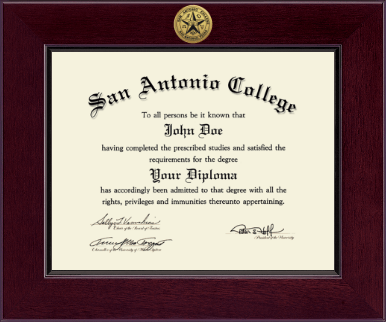 San Antonio College diploma frame - Century Gold Engraved Diploma Frame in Cordova