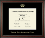 Lawson State Community College diploma frame - Gold Embossed Diploma Frame in Studio
