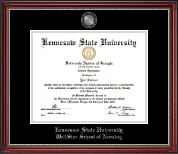 Kennesaw State University Pewter Masterpiece Medallion Diploma Frame in Kensington Silver