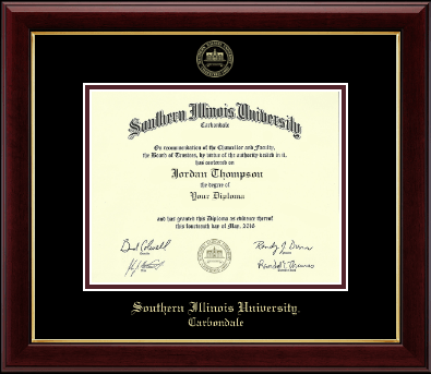 Southern Illinois University Carbondale diploma frame - Gold Embossed Diploma Frame in Gallery