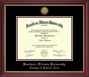 Southern Illinois University Carbondale diploma frame - Gold Engraved Medallion Diploma Frame in Kensington Gold