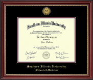 Southern Illinois University Carbondale diploma frame - Gold Engraved Medallion Diploma Frame in Kensington Gold