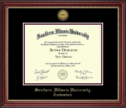 Southern Illinois University Carbondale Diploma Frame - Gold Engraved Medallion Diploma Frame in Kensington Gold