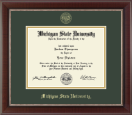 Michigan State University diploma frame - Gold Embossed Diploma Frame in Chateau